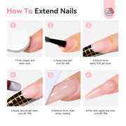 SAVILAND Builder Nail Gel Light Pink 3.5 oz Nail Extensions & Manicure Art | Strong Shaping Power For Nail Extension, Salon&Home DIY, Natural Resin No Odor, High-Gloss Durable, Cures Under U V/LED Lamp