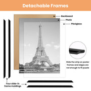 upsimples 24x36 Poster Frame, Easy Slide-In Assembly, Black, 3 Pack | Gallery Wall 24 x 36 Picture Frames Set for Family, Wedding, Christmas, Easy to Change Photos