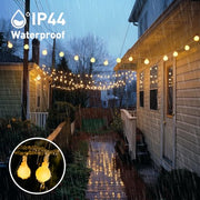 JMEXSUSS 100 LED Globe String Lights Indoor Bedroom, 33ft Fairy Lights | Connectable Warm White Christmas Light Plug in with Remote, 8 Modes Hanging Fairy Lights for Diwali Classroom Room Party Home