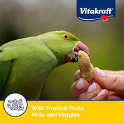 Vitakraft Super Fruit Cocktail Parrot and Cockatiel Treat 20 oz. | Real Dried Fruit, Wholesome Seed Blend, Natural Foraging Mix, Resealable Bag, 20 oz Pack