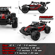 BLUEJAY Remote Control Car, 2.4GHz High Speed 33KM/H RC Cars Toys | 1:12 Monster RC Truck Off Road with LED Headlight and Rechargeable Battery Gifts for Adults Boys 8-12