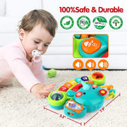 Baby Piano Toys 6-12 Months, Elephant Piano Keyboard Newborn & Infant Toys | Light Up Musical Toddler Toys for 1 Year Old Boy Girl, Christmas & Birthday Gifts For 12-18 Months, 6 7 8 9 Month Old Toys