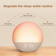 Odokee Sunrise Alarm Clock White Noise Machine: Natural Wake Up Light | Dimmable Clock with Bluetooth Speaker for Bedroom - 25 Sleep Sounds for Baby Adults Kids Putty