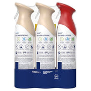 Febreze Odor-Fighting Air Freshener Spray, Room Spray, Crisp Fall Breeze, Cuddle Weather & Baked Cinnamon Apple Air Mist, 8.1 oz, 3ct