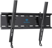 PERLESMITH Tilting TV Wall Mount for 23–60 inch TVs up to 115 lbs | Fits 16" Wood Stud, 1.2 inch Low Profile for Space Saving, Pull-Cord Release for Easy TV Removal, Max VESA 400x400mm