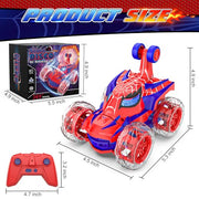 Mafbeanl Remote Control Car Stunt RC Cars 360° Rotating | 2.4GHz Rechargeable Wheel Lights Toys Car Gift for Boys 3 4 5 6 7 8 9 10 11 12
