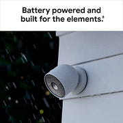 Google Nest Cam Outdoor or Indoor, Battery - Wireless Security Camera | Home security camera, built-in intelligent alerts, 1080p HDR video, works with Google Home and Alexa