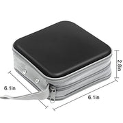 Siveit CD/DVD Cases 40 Capacity Disc Storage Binder for Car(Black)