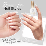modelones White French Tip Liner Gel Polish 15ml with Precision Brush | High-Pigment Color Nail Art Gel Paint Crisp Swirl Fine Line Design Beginner Friendly Long Lasting Soak Off U V Cure Manicure