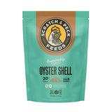 Scratch and Peck Feeds | Oyster Shell Chickens & Ducks | 4 lb Pouch | Essential Calcium Supplement for Eggshell Strength and Hen Health, All Natural, Sustainably Sourced