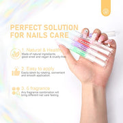 SAVILAND Natural Cuticle Oil Pen 6Pcs Vitamin E for Damaged Thin Nails | Revitalizing Cuticle Softener, Overnight Repair, Nail Strengthener, Plant-Based Jojoba & Olive Oil, Mess-Free Pen Applicator