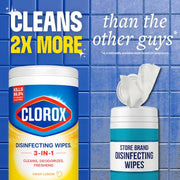 Clorox Disinfecting Wipes Cleaning Variety Pack, 75 Count, 3 Pack | Cleans, Deodorizes and Freshens, Kills 99.9 Percent of Viruses and Bacteria, Bleach Free, Crisp Lemon and Fresh Scent