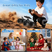 Amphibious Remote Control Car, 1:18 Monster Truck Toys for Boys RC Cars | 2.4 GHz Waterproof RC Trucks, 4WD All Terrain Off-Road Pickup, Kids Christmas Birthday Gifts Present Boys Girls Toys Ages 6+