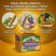 Nemeth Farms Spray Millet - Edible Tops Only, Non-GMO and Sun-Dried - 1 lb for Parakeets, Canaries and Finches