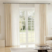 Curtain Rods 30-90 Inch, Adjustable Black Curtain Rods for Windows 1 Pack