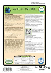 Harrison's Bird Foods Bird Food Adult Lifetime Fine Certified Organic Non-GMO Formula Bird Food 1lb
