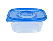 Glad GladWare Medium Rectangle Food Storage Containers, 24 Oz, 5 Count | Airtight, leak-resistant containers for soups, salads, and meal prep, microwave, dishwasher, and freezer safe