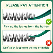 KEYYOU Flora Lash Clusters D Curl Wispy Flaunt Eyelash Extensions F01