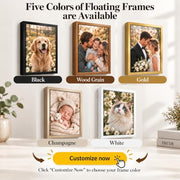 Custom Canvas Prints with Your Photo, Personalized Picture Wall Art 8x10in | Ship Next Day, Custom Photo Gifts for Mom Dad Pet Couple Family Wedding Anniversary, Floating Frame Available, Ready to Hang