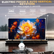 1080P Projector, 400 Lumens Brightness Indoor Outdoor Portable Projector, Cinema Quality Viewing for Home Entertainment