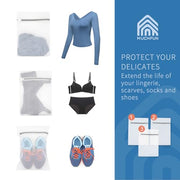 Muchfun 3Pcs Durable Honeycomb Mesh Laundry Bags for Delicates 12x16 Inches | (3 Medium)