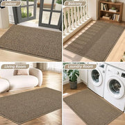 BEQHAUSE Dirt Trapper Door Mat 20" x 32", Non-Slip Washable Doormats, Beige | Entrance Mat Dirt Resistant and Absorbent Welcome Mat, Low Profile Floor Mats for Front Back Door and Entryway