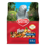 Kaytee Fiesta Parrot Food for Large Birds, 2.5 Pounds | Fun feeding. Bird food with fruits, veggies, grains. Bird seeds, shapes and textures for natural foraging