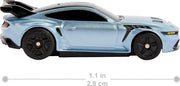 Hot Wheels RC Ford Mustang, Remote-Control Toy Car | 1:64 Scale Booster Button to Race & Stunt On or Off Track, Recharge with USB Cable, Full-Function