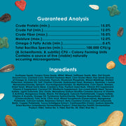 Kaytee Forti-Diet Pro Health Nourish+Protect Conure & Lovebird Food, 4 lb | Balanced digestion. Conure food with prebiotics and probiotics. Parrot food, antioxidants, omega-3s