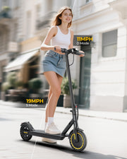 WERHY Electric Scooter, 350W/500W Powerful Motor & 8.5''/10'' Tire | Longe Range Up to 16/21/28Miles, Folding &Dual Braking