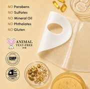 MAREE V Line Lifting Mask - Gold Face Lift Tape & Double Chin Lifting Mask | Collagen mask for neck lifting & tightening, neck wrinkle patches, face lifting tape, chin strap for double chin for women