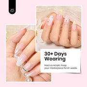 Beetles Hard Gel for Nails Nude Pink, 1 oz 9 in 1 Pink Builder Nail Gel | High Hardness for Sculpting, Nail Extension and Building, Protection Durable for Salon, UV LED Lamp Cured, DIY Art Manicure