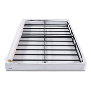 Amazon Basics Smart Box Spring Bed Base, 5-Inch Low Profile Height Mattress Foundation, Sturdy Durable Steel Support, Tool-Free Easy Assembly, Queen, 79" x 59.5" x 5", White