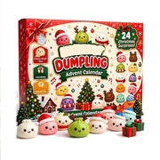 Christmas Decorations Squishies Dumpling Advent Calendar 2026 | Christmas Decor, 24 Dumplings for Adults, Party Favors, Christmas Ornaments, Coundown Calendar, Stress Relief Plaything
