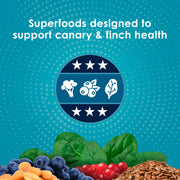 Kaytee Forti-Diet Pro Health Nourish+Protect Canary & Finch Food, 2 Lb | Supports digestion and immunity. Canary food with probiotics and prebiotics. Bird food, omega 3s, naturally preserved