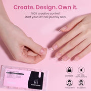 Beetles Medium Almond Nail Tips 576pcs 12 Sizes Pre-Etched Soft Gel Tips | Half Matte Full Cover Press on False Nail Tips Acrylic Nails DIY Extension Gift for Women