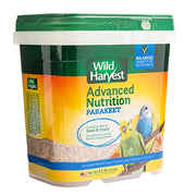 Wild Harvest Advanced Nutrition Bird Food For Parakeets, 4.5 lbs | Daily Variety Of Seed & Grain, Vitamins & Minerals Support Skin & Feathers, Variety Encourages Foraging Behavior