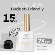 modelones White French Tip Liner Gel Polish 15ml with Precision Brush | High-Pigment Color Nail Art Gel Paint Crisp Swirl Fine Line Design Beginner Friendly Long Lasting Soak Off U V Cure Manicure