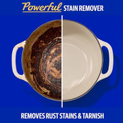 Bar Keepers Friend Powder Cleanser, 12 oz x 2, Multipurpose Cleaner, Degreaser & Remover for Burnt Stainless Steel Pots and Pans, Rust Stains, Hard Water Deposits & Soap Scum