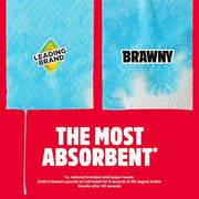 Brawny Tear-A-Square 3-Ply Paper Towels, 6 Double Rolls = 12 Regular Rolls (3 Packs of 2)