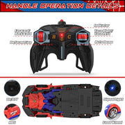 BLUEJAY Transform RC Cars for Boys 3-12, 2.4Ghz Remote Control Car | 1:18 Scale Transforming Robot, One-Button Deformation 360° Rotation Car Toy Gifts for Boys