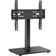 PERLESMITH Universal TV Stand Legs for 32-70 inch TVs to 99lbs with Mount | 8 Height adjustable, Tempered glass base, Fixed, Max VESA 400x400mm, Livingroom & Bedroom, PSTVS04