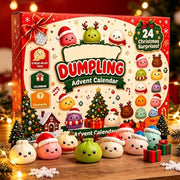 Christmas Decorations Squishies Dumpling Advent Calendar 2026 | Christmas Decor, 24 Dumplings for Adults, Party Favors, Christmas Ornaments, Coundown Calendar, Stress Relief Plaything
