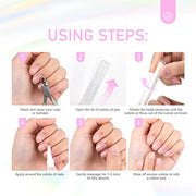 SAVILAND Natural Cuticle Oil Pen 6Pcs Vitamin E for Damaged Thin Nails | Revitalizing Cuticle Softener, Overnight Repair, Nail Strengthener, Plant-Based Jojoba & Olive Oil, Mess-Free Pen Applicator