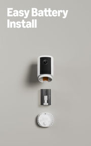 Ring Outdoor Cam 2K (newest model), Battery, Home or business security, Wide-Angle Retinal 2K Video, 6x Enhanced Zoom, Night Vision, White