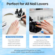 Beetles Blooming Gel 15 ml Clear UV Gel Polish Nail Art for Tortoise Nails | Marble and Natural Stone, Watercolor and Floral Print Spreading Effects, Soak-Off DIY Manicure Design