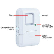 UltraPro Personal Security Window and Door Alarm, 2 Pack, Wireless Chime
