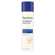Aveeno Therapeutic Shave Gel for Women & Men, Fragrance-Free, 7 oz | Shave Gel with Prebiotic Oat & Vitamin E, For Smooth Shave With Less Irritation, Soothes Dry, Sensitive Skin