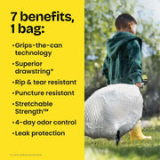 Glad ForceFlex Tall Kitchen Trash Bags, 13 Gallon, Fragrance Free, 110 Count (Package May Vary)