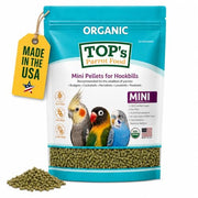 TOP's Mini Parrot Pellets 1 lb, USDA Organic Certified, Non-GMO Bird Food